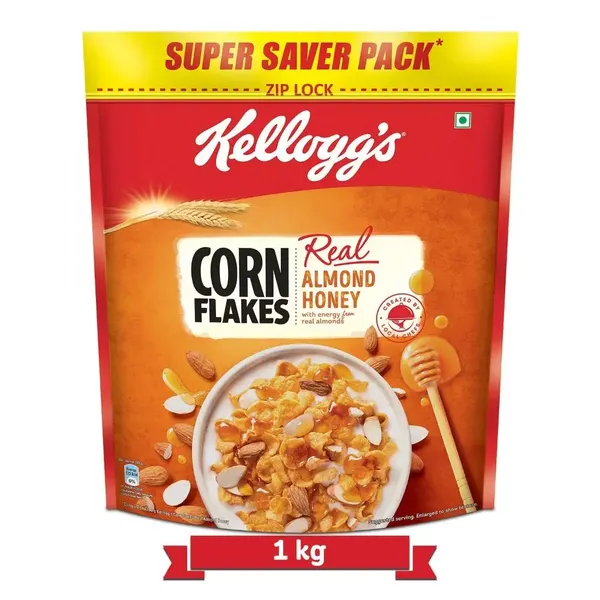 KELLOGGS CORN FLAKES ALMOND HONEY 1KG