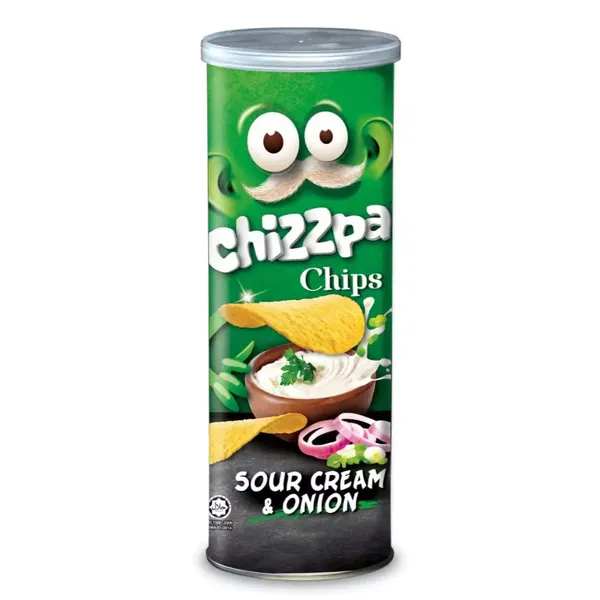 CHIZZPA POTATO CRISP SOUR CREAM &amp; ONION 160GM