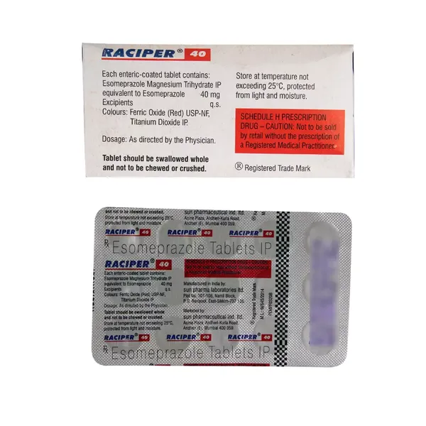 RACIPER 40MG 15TAB