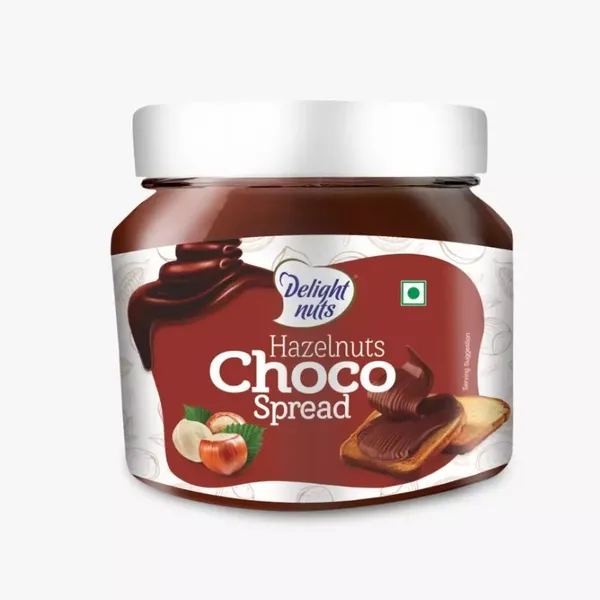 DELIGHT NUTS CHOCO SPREAD HAZELNUTS 340GM