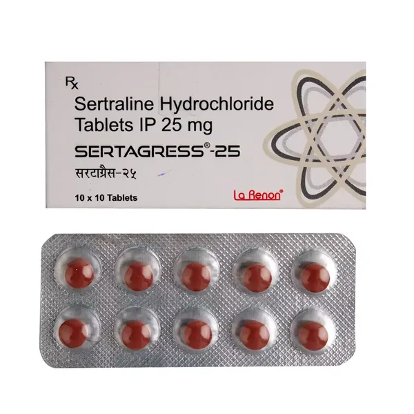 SERTAGRESS 25MG 10TAB