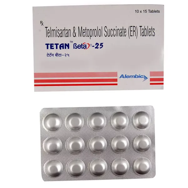 TETANBETA 25MG 15TAB
