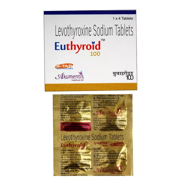 EUTHYROID 100MG 4TAB
