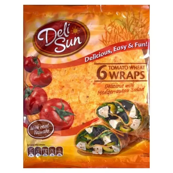 DELISUN SOFT TOMATO TORTILLAS 360GM
