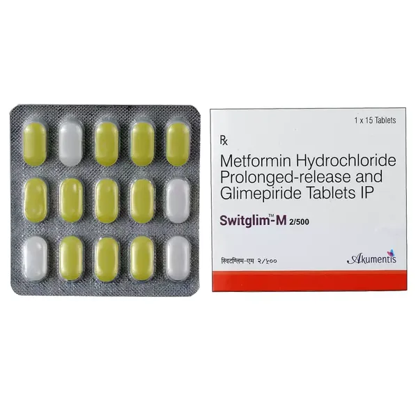 SWITGLIM-M 2/500MG 15TAB