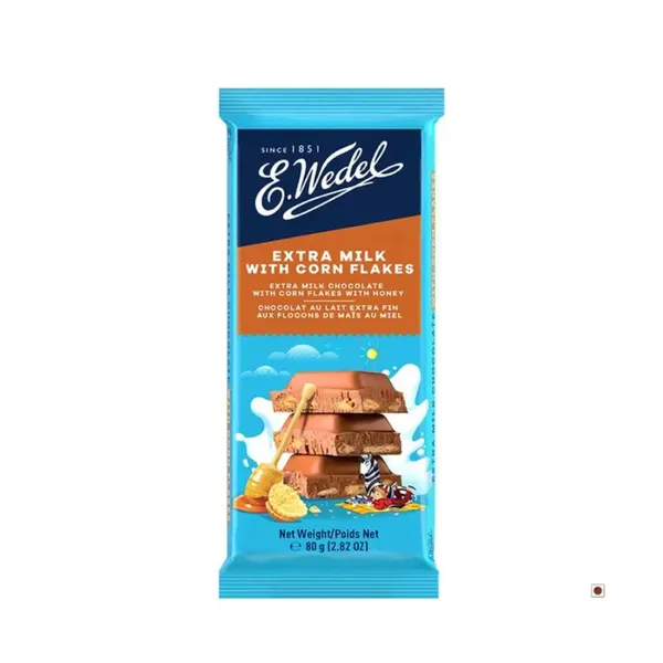 WEDEL CHOC CORNFLAKES BAR 80GM