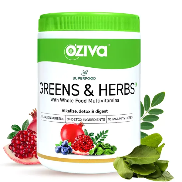OZIVA SUPERFOOD GREENS/HERBS 250GM