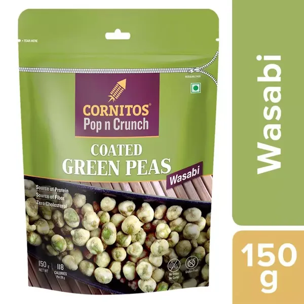 CORNITOS WASABI COATED G/PEAS 150GM