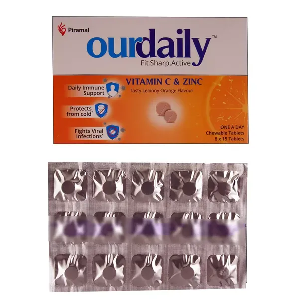 OURDAILY VIT-C &amp; ZINC 15TAB