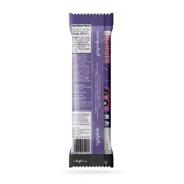 PHAB ENERGY BAR FRUIT &amp; NUT 35GM