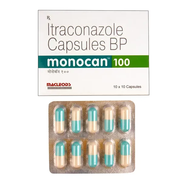 MONOCAN 100MG 10CAP