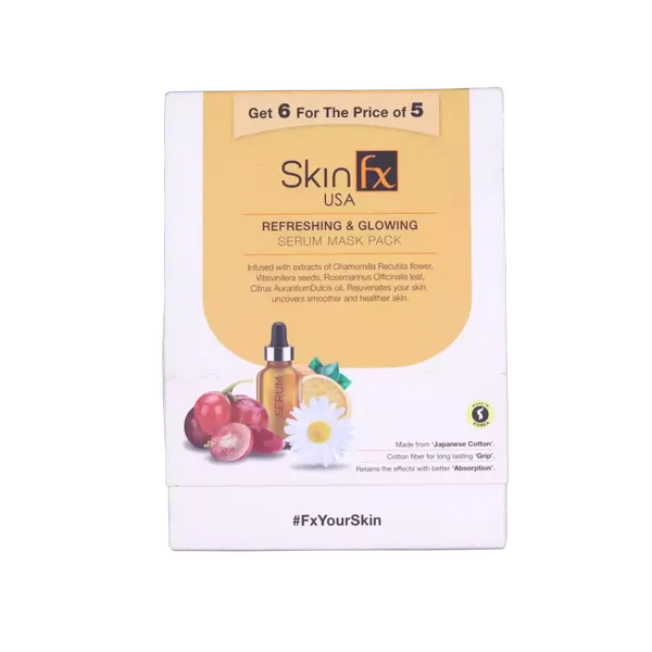 SKIN FX F/MASK REFRESHING GLOWING 6PC