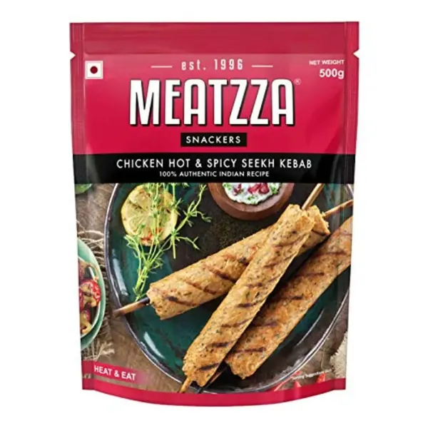 MEATZZA CHICKEN HOT &amp; SPICY KEBAB 500GM