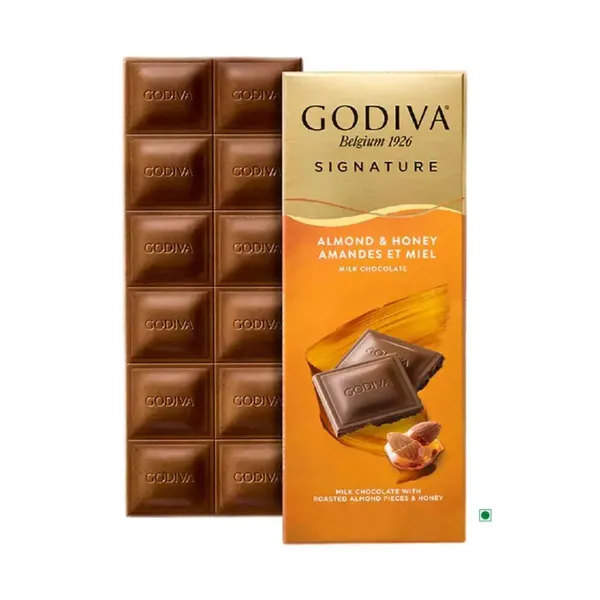 GODIVA CHOC ROASTED ALMOND &amp; HONEY 90G