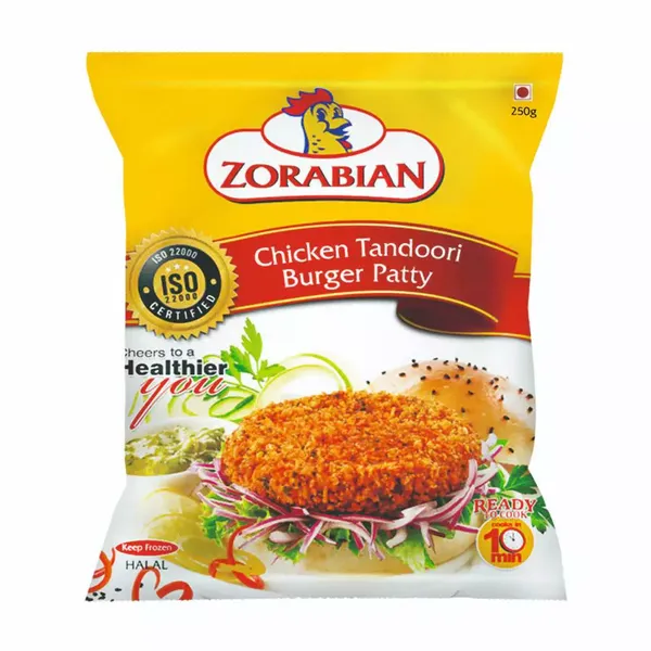 ZORABIAN CHI TANDOORI BURGER PATTY 250G