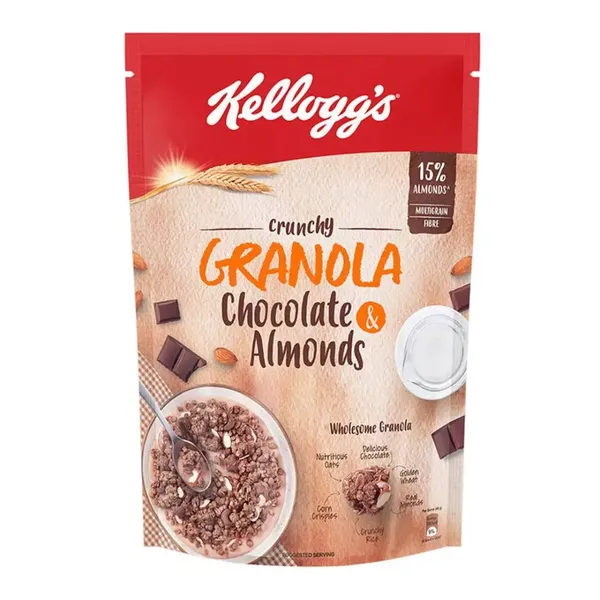 KELLOGGS GRANOLA CHOCOLATE &amp; ALMOND 450GM