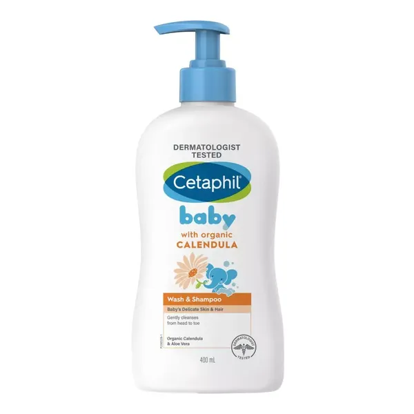 CETAPHIL BABY WASH &amp; SHMP ORG/CALEN 399ML