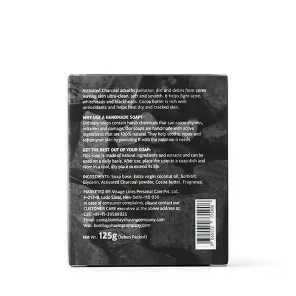 BOMBAY SHAVING SOAP CHARCOAL 125GM