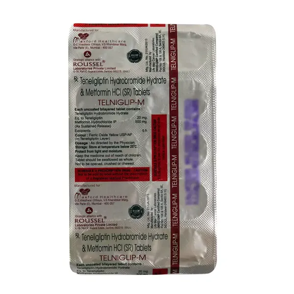 TELNIGLIP-M 20/500MG 10TAB