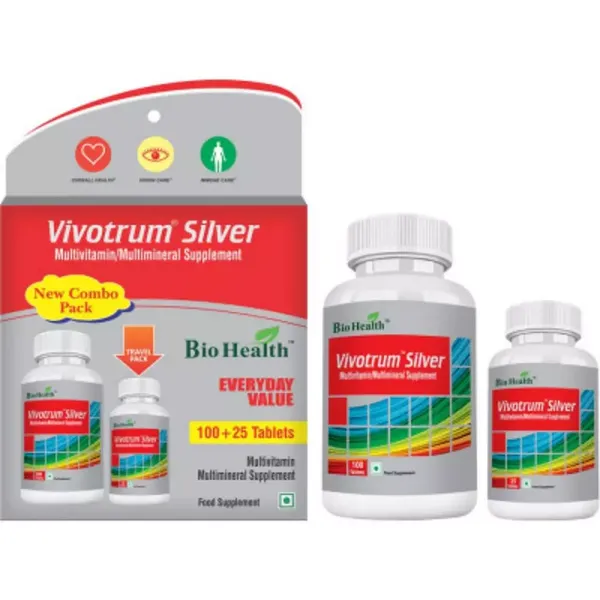 BIOHEALTH VIVOTRUM SILVER MULTVIT 125TAB