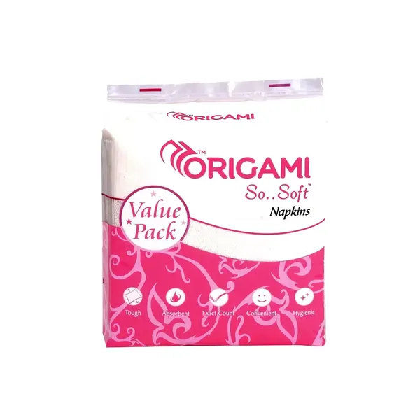 ORIGAMI SO-SOFT PLAIN NAPKINS 100PC