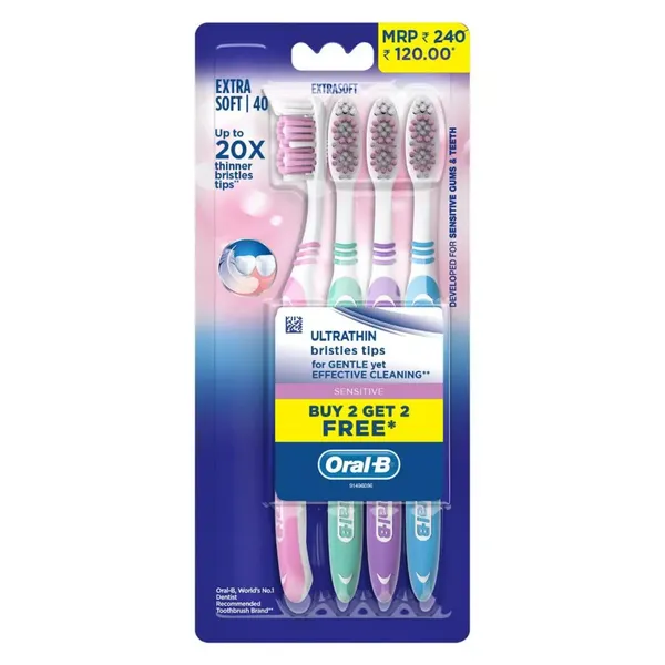 ORAL B T/BRUSH ULTRA SENSI ES 4PC