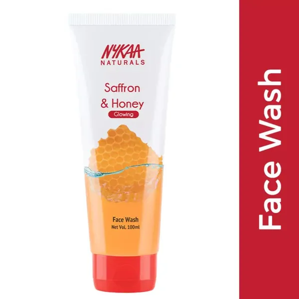 NYKAA NATURALS SAFFRON &amp; HONEY GLOWING F/WASH 100ML