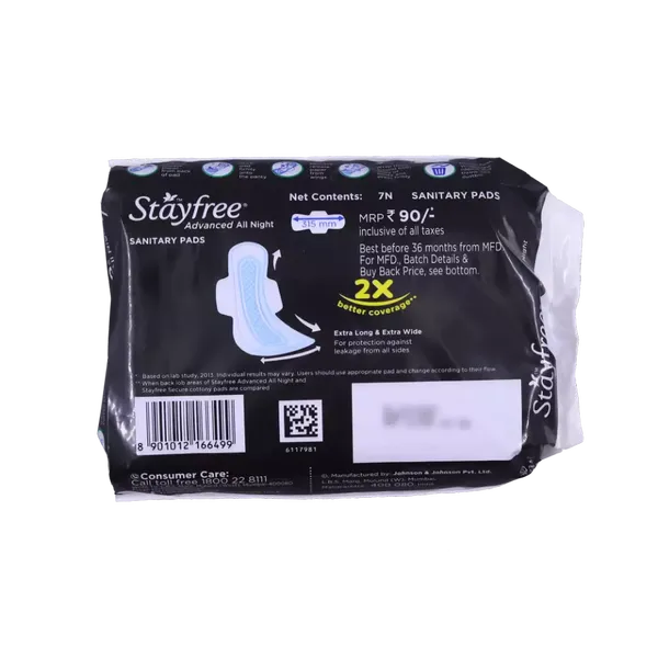 STAYFREE SA/PADS ADVANCE ALL NIGHT 7PC
