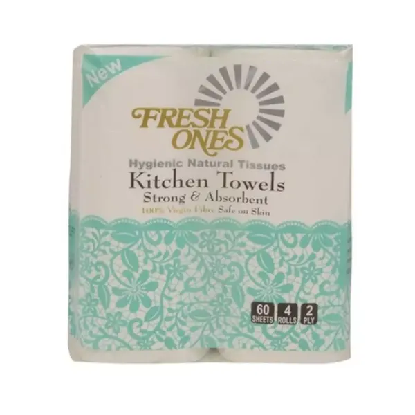FRESH ONES KITCHEN TOWEL 4 ROLLX2PLY 1PC