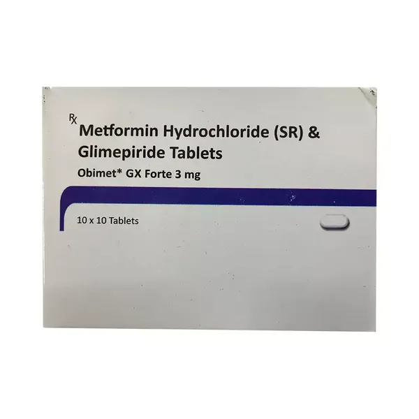 OBIMET-GX 3MG FORTE 10TAB