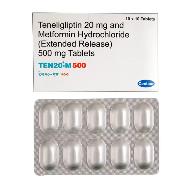 TEN20-M 500MG 10TAB