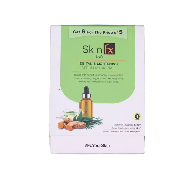 SKIN FX F/MASK DE-TAN LIGHTENING 6PC