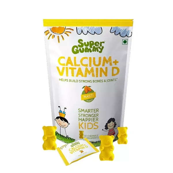 SUPER GUMMY CALCIUM/VITAMIN-D 30CHEW
