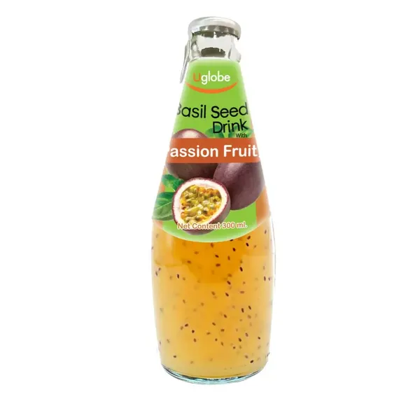 U GLOBE BASIL SEED DRINK  PASSION FRUIT 300ML