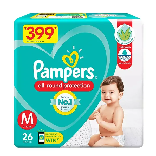 PAMP DIAP PANTS-M 26PC
