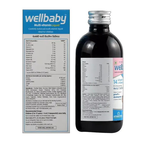 WELLBABY MULTI-VITAMIN LIQ 200ML