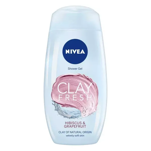 NIVEA S/GEL CLAY HIBICUS GRAPE 250ML