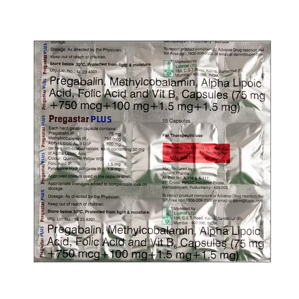 PREGASTAR-PLUS 15CAP