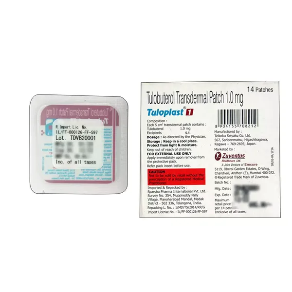 TULOPLAST 1MG PATCH 1PC