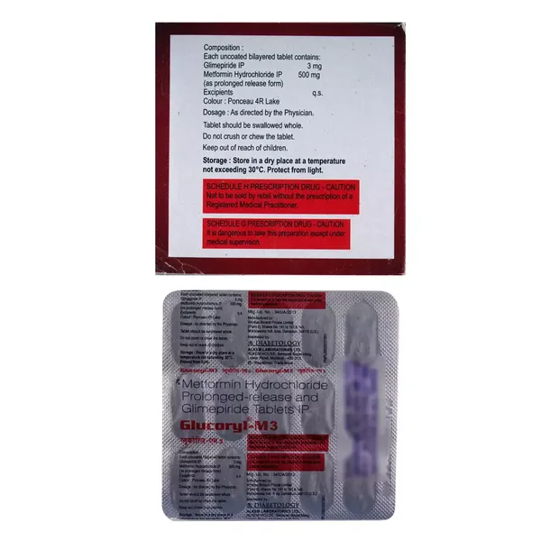 GLUCORYL-M3 15TAB