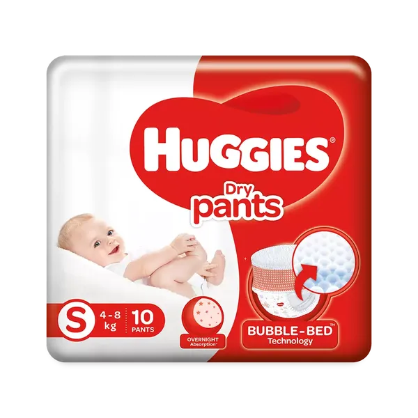 HUGG DIAP DRY PANTS S 10PC