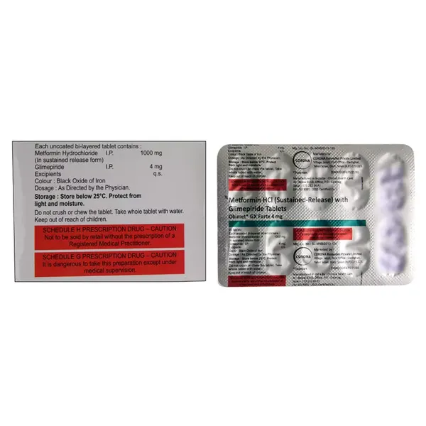 OBIMET-GX 4MG FORTE 10TAB