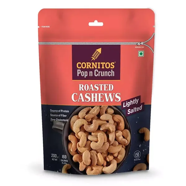 CORNITOS POP N CRUSH ROSTED CASHEWS200GM