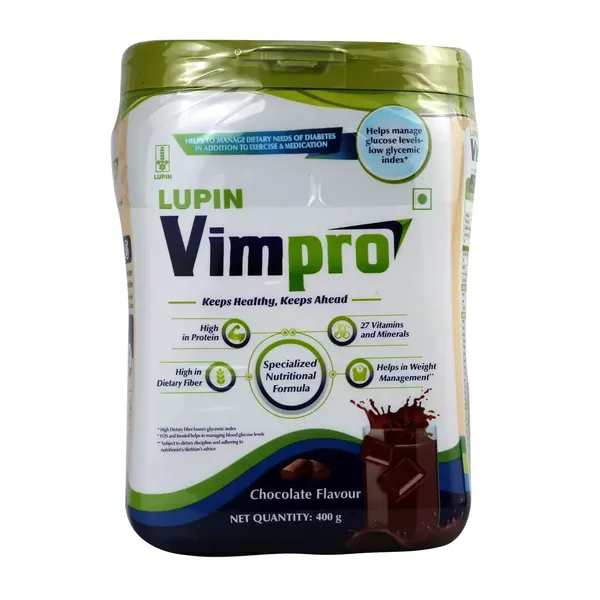 VIMPRO CHOC POWDR 400GM