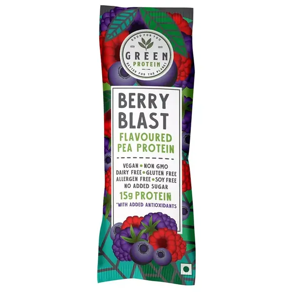GREEN PROTEIN BERRY BLAST PEA PWD 24GM
