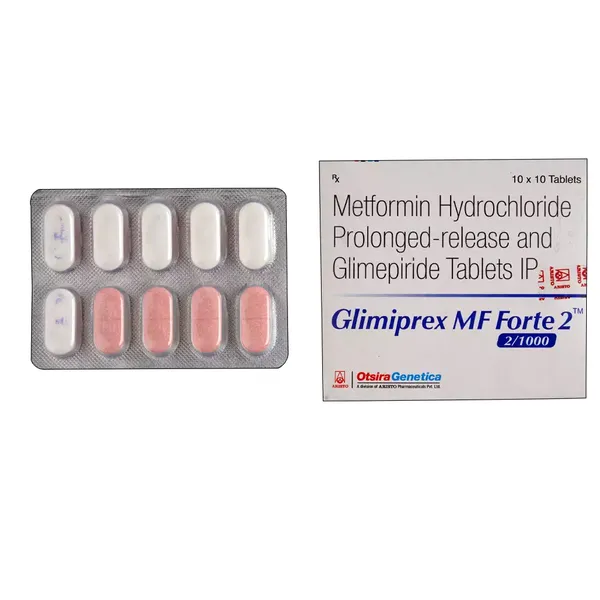 GLIMIPREX-MF FORTE 2/1000MG 10TAB