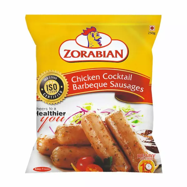 ZORABIAN CHI SAUSAGES COCK BBQ 250GM
