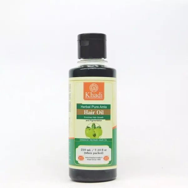 KHADI HR/OIL PURE AMLA 210ML