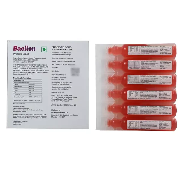 BACILON PROBIOTIC LIQ 6X5ML