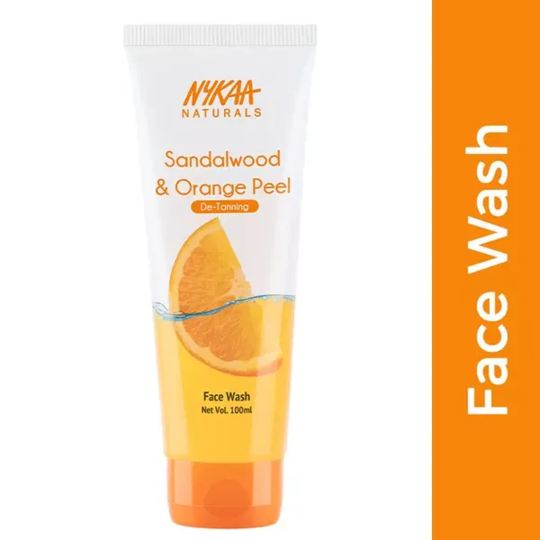 NYKAA NATURALS SANDALWOOD &amp; ORANGE PEEL F/WASH 100ML